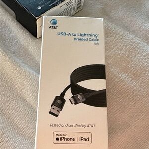 AT&T USB-A to Lightning Braided Cable